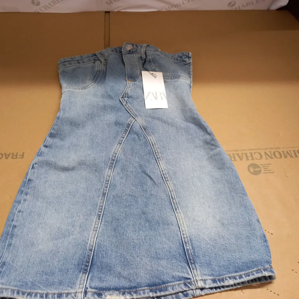 ZARA DENIM DRESS - UK XS