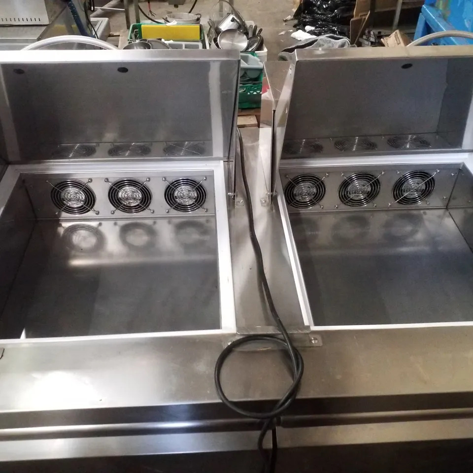 DESMON TSS48-18EP DUAL-COMPARTMENT COMMERCIAL REFRIGERATED PREP TABLE