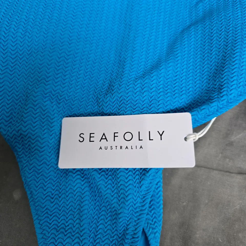 SEAFOLLY DEEP V NECK ONE PIECE – TURQUOISE, UK 10