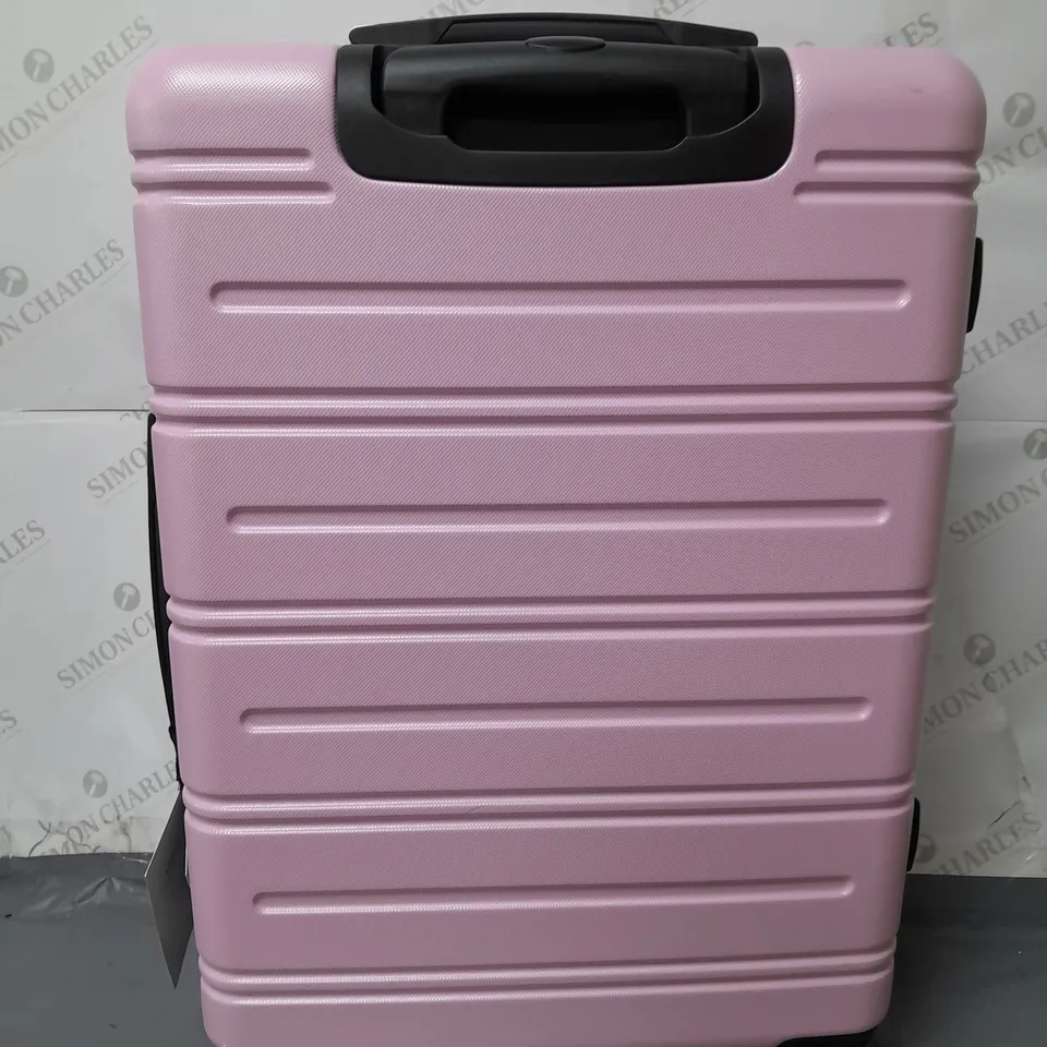 LARGE ROCK WHEELED SUITCASE PINK