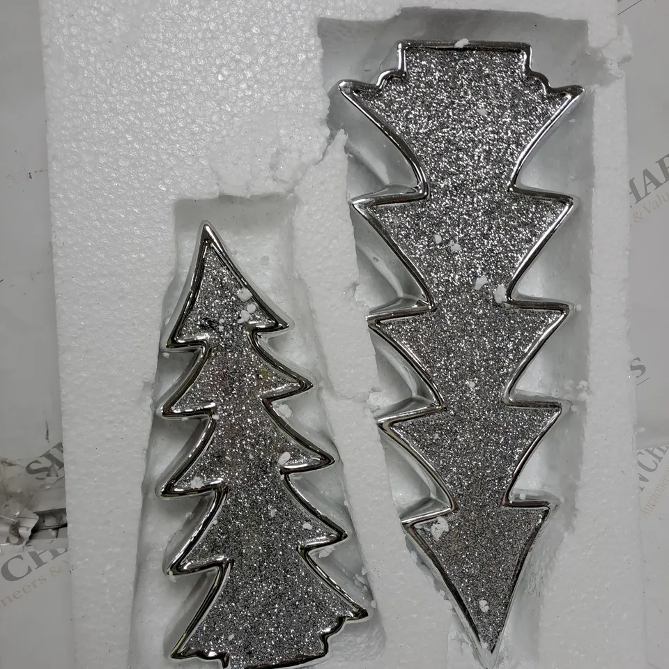 JM BY JULIEN MACDONALD SET OF 2 GLITTER TREES