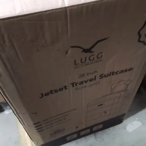 BOXED LUGG 28INCH JETSET TRAVEL SUITCASE ROSE GOLD