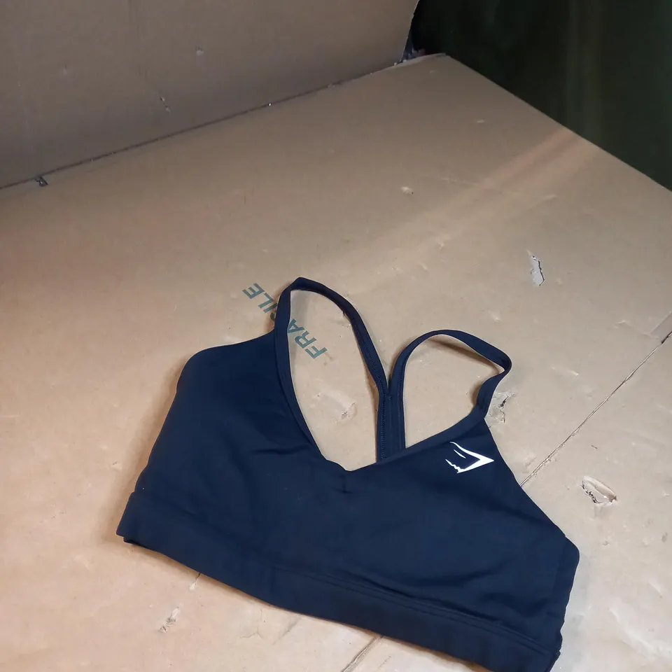 BLACK GYMSHARK SPORTS BRA 