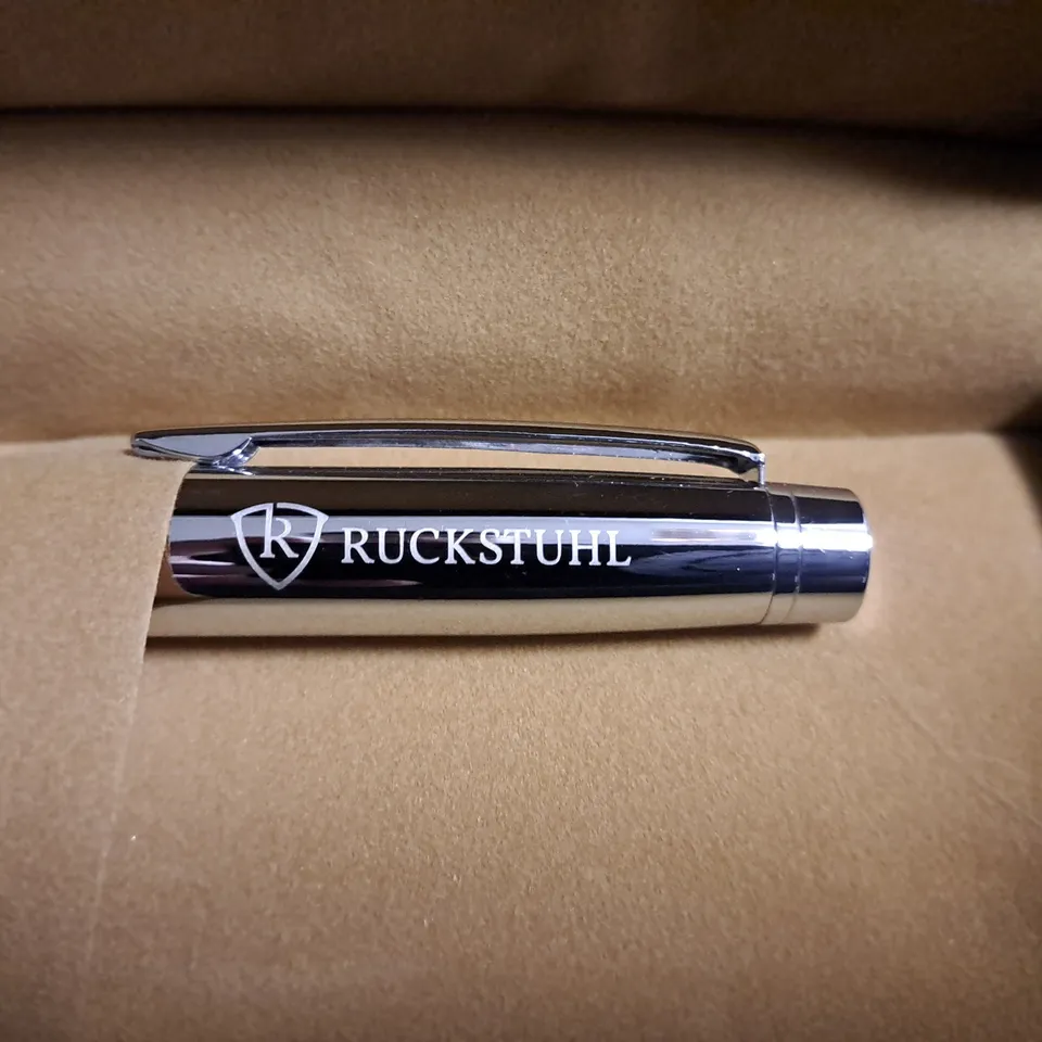 RUCKSTUHL STAINLESS STEEL LUXURY PEN IN GIFT BOX