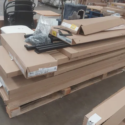 PALLET CONTAINING ASSORTED BRAND NEW VERTICAL FOLDING BED PARTS