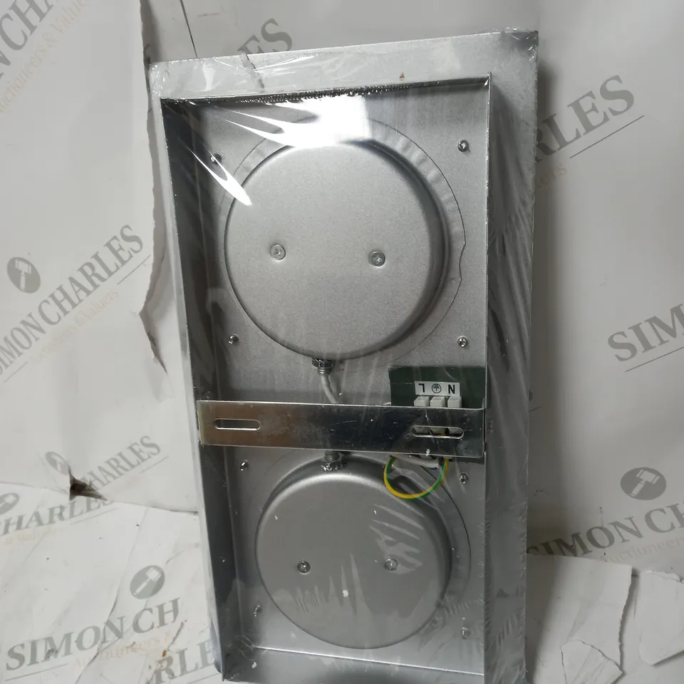 BRILLIANT SQUARE 2 LIGHT SEMI FLUSH CEILING LIGHT 