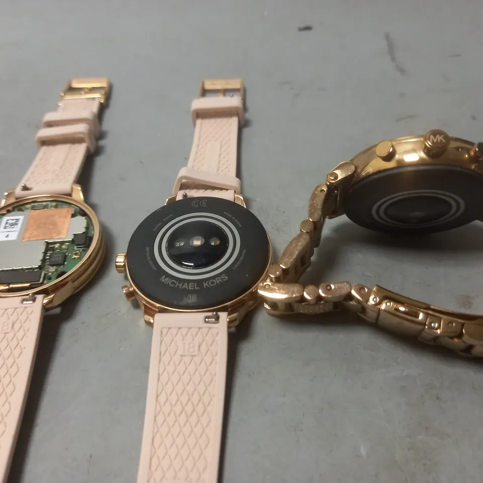 LOT OF 3 UNBOXED MICHAEL KORS SMART WATCHES