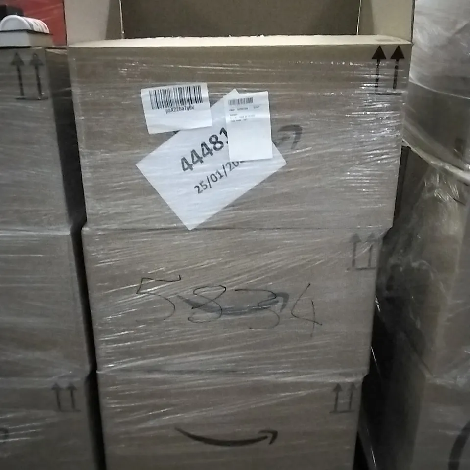 PALLET OF ASSORTED ITEMS INCLUDING MOKO IPAD MINI CASE, WINNING IN THE FUTURE OF WORK BOOK, WHISKEY GLASS, OPTIONS TRADING PLAYBACK, 46PK SMALL BLUE BAUBLES, HALLOWEEN DECORATIONS
