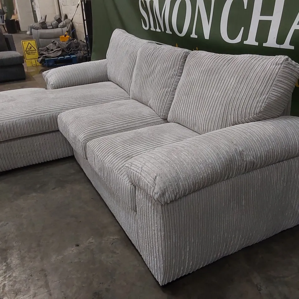 AMALFI STANDARD BACK FABRIC LEFT HAND 3 SEATER CHAISE SOFA RRP £899