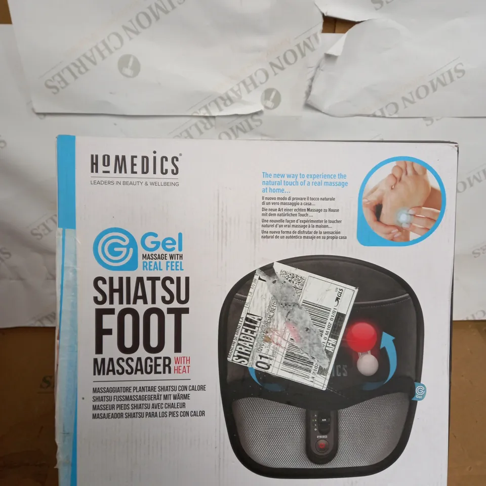 HOMEDICS SHIATSU GEL FOOT MASSAGER