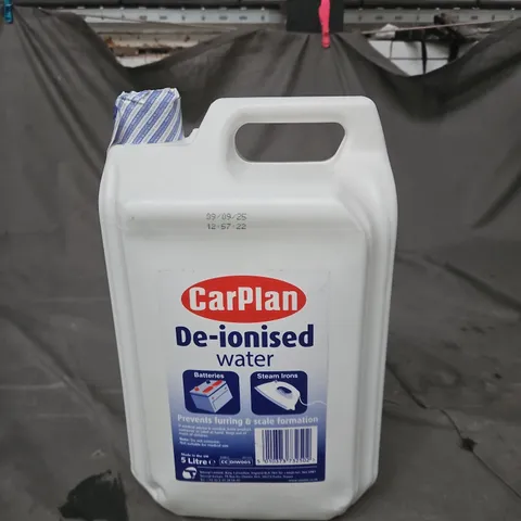 CARPLAN DE-IONISED WATER – 5 LITRE BOTTLE