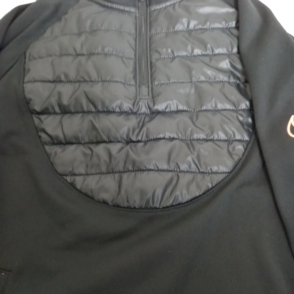 NIKE THERMA-FIT QUARTER ZIP JACKET IN BLACK - XL