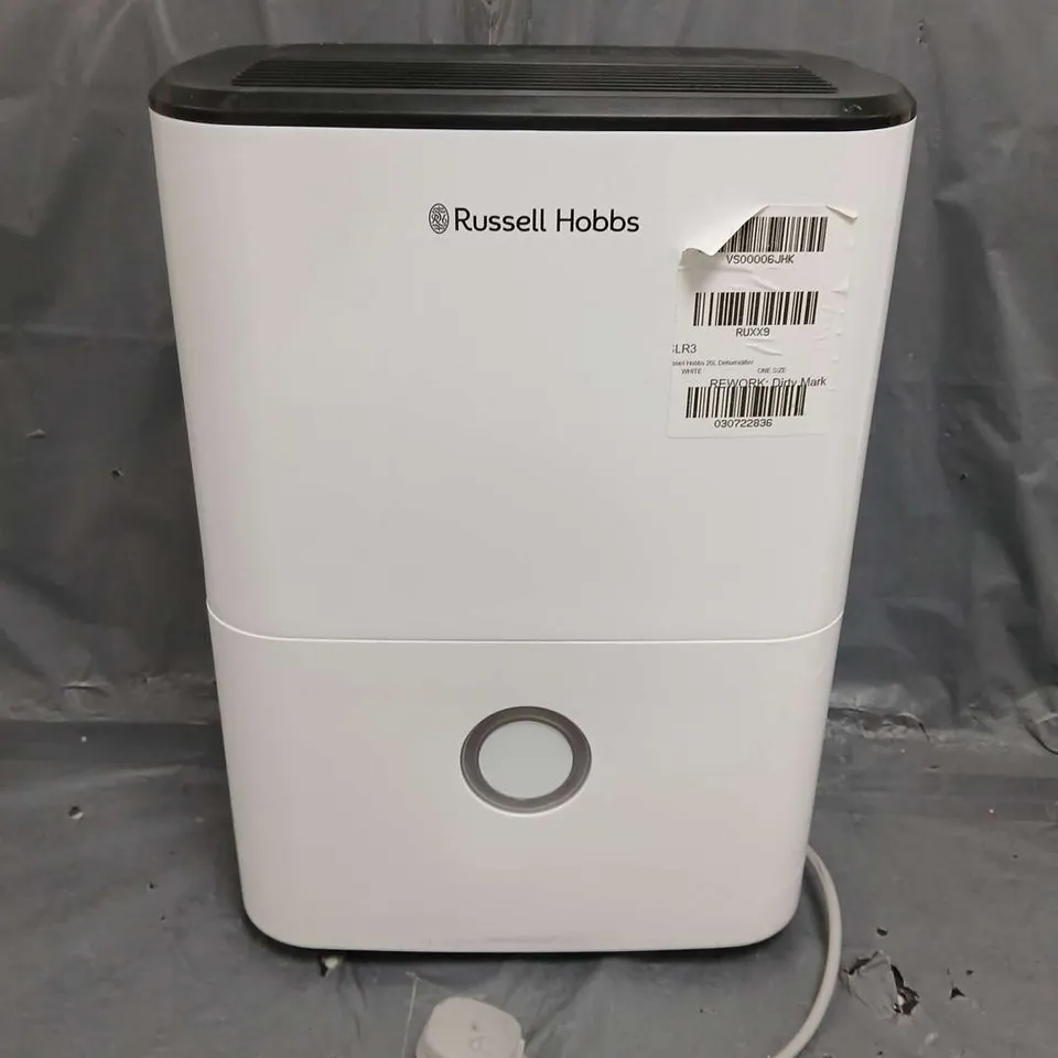 BOXED RUSSELL HOBBS 20L DEHUMIDIFIER RRP £199