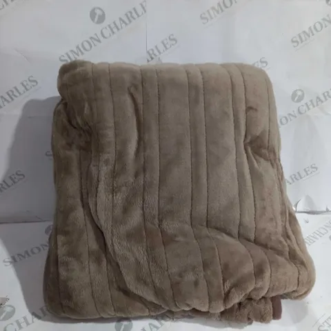 BOXED COZEE HOME HEATED BLANKET IN TAUPE