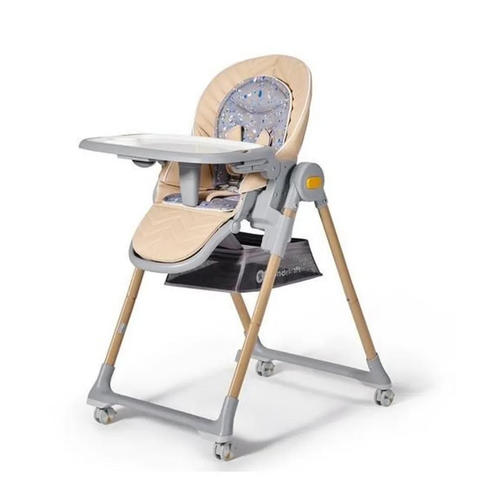 BOXED KINDERKRAFT HIGH CHAIR 2 IN 1 - BEIGE (1 BOX)