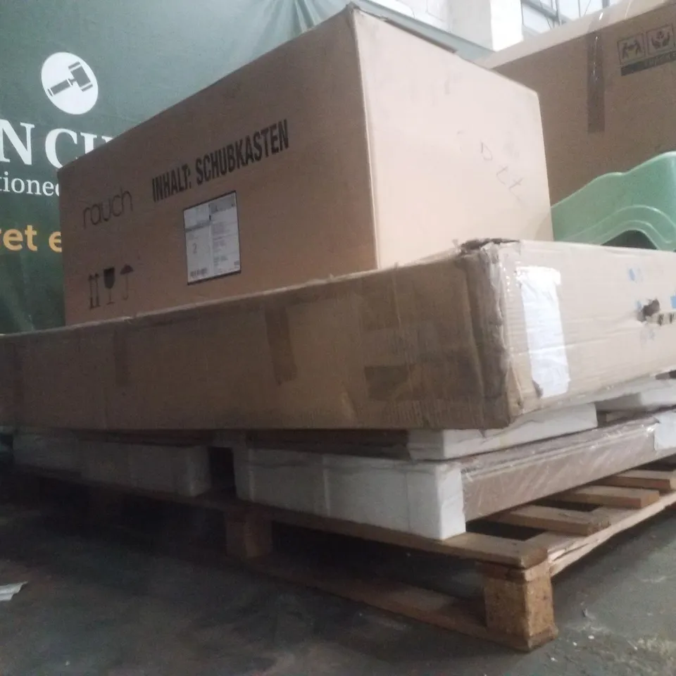 PALLET CONTAINING ASSORTED WARDROBE, BED & SLIDE PARTS