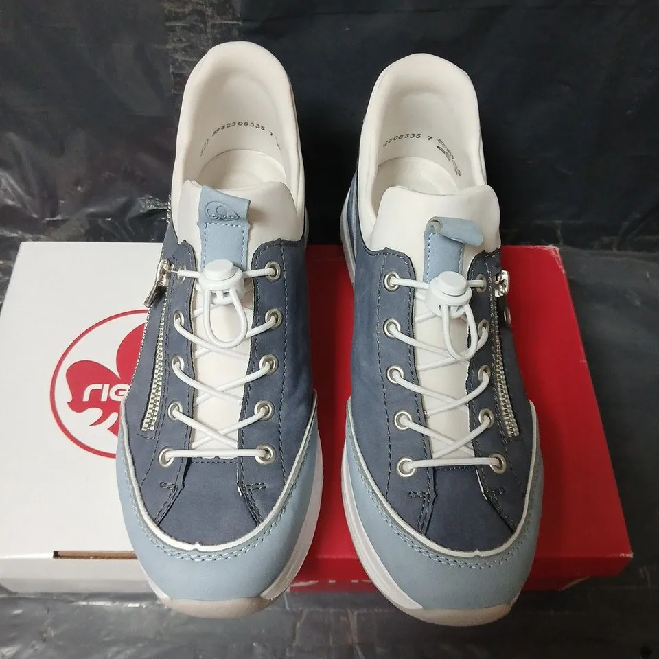 RIEKER SNEAKERS 58962-10 BLUE/GRAY – UK 7.5 (EU 41)