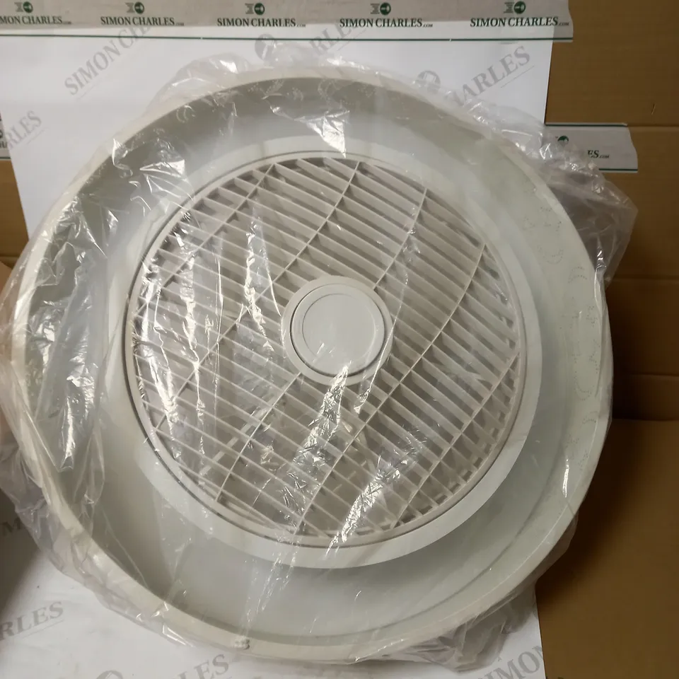 MUMENG 40W REMOTE CONTROL DIMMABLE DECORATIVE BEDROOM FAN LIGHT - WHITE - 20.5INCHES DIAMETER