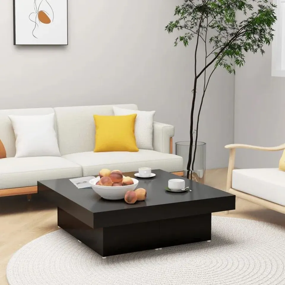 BOXED ALLETE BLACK COFFEE TABLE 