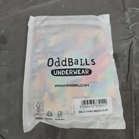 ODDBALLS UNDERWEAR β WILD THING BOXER SHORTS, 2XL