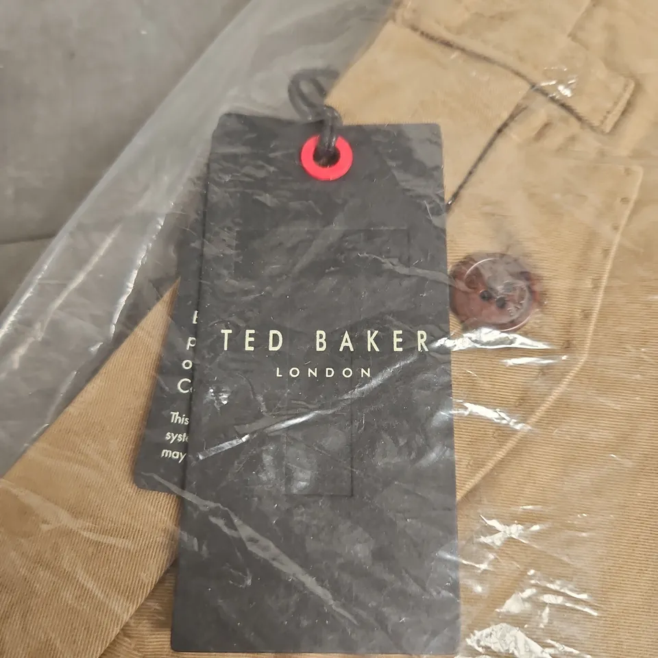 TED BAKER LONDON CHINO SHORTS – TAN, MEN'S, SIZE 36R
