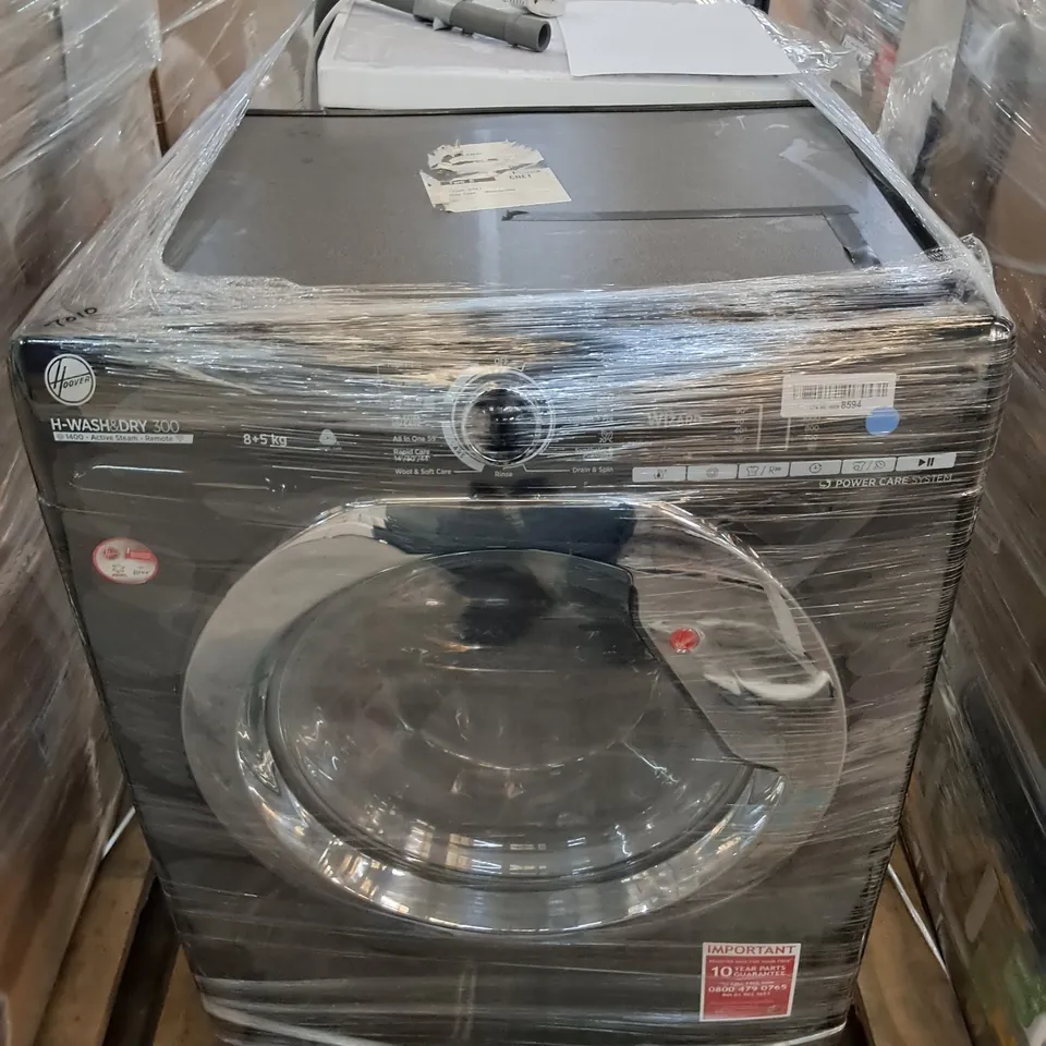 HOOVER H-WASH 300 FREESTANDING WASHER DRYER AND HISENSE SLIMLINE 10 PLACES FS DISHWASHER- UNPROCESSED RAW RETURNS