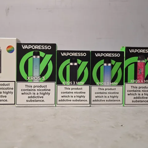 BOX OF APPROXIMATELY 18 ASSORTED E-CIGARETTES PRODUCTS TO INCLUDE - VAPORESSO, ASPIRE