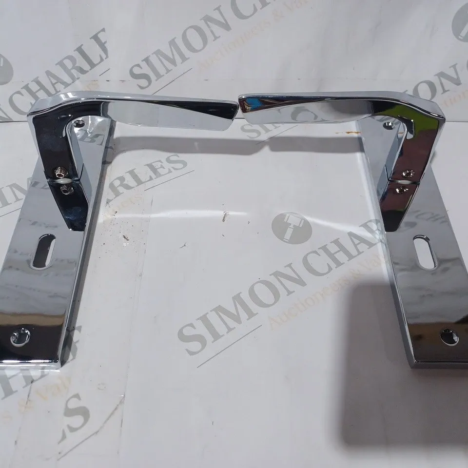 BOXED ROSSO MANIGLIE PAIR OF CHROME FINISH DOOR HANDLES