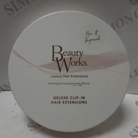 BEAUTYWORKS DELUXE CLIP-IN HAIR EXTENSIONS 20" AMALFI BLONDE