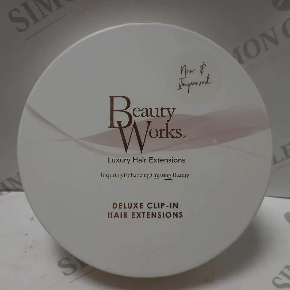 BEAUTYWORKS DELUXE CLIP-IN HAIR EXTENSIONS 20" AMALFI BLONDE 