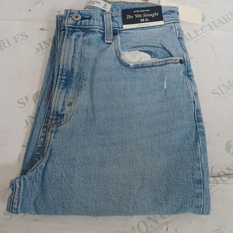 ABERCROMBIE & FITCH THE 90S STRAIGHT LEG ULTRA MID RISE - 28 6L