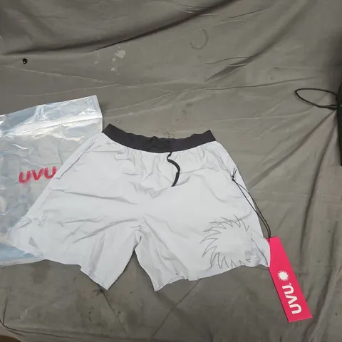 UVU PERFORMANCE SHORT – LIGHT GREY WITH BLACK WAISTBAND, XS
