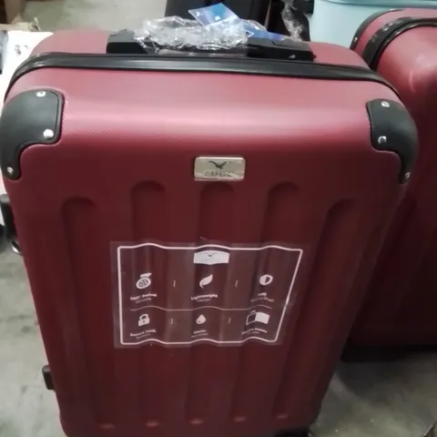 LUGG TRAVEL SUITCASE BURGUNDY 