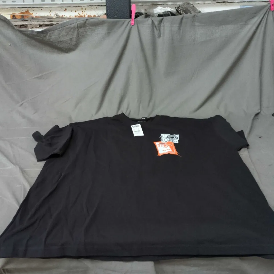 VANS PUNK PATCH SS BLACK T-SHIRT – UK 2XL (US XXL)