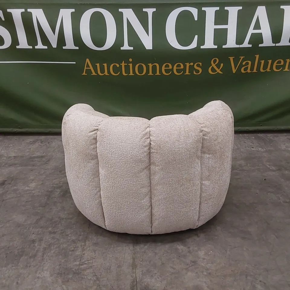 QUALITY DESIGNER HUIT OCTO SWIVEL CHAIR IN GLAM SAND FABRIC