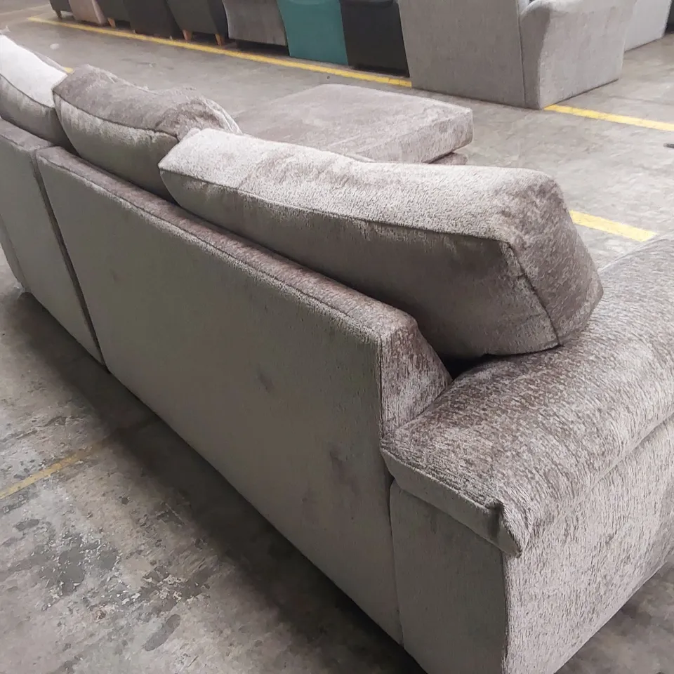 SALERNO STANDARD SEATER FABRIC RIGHT HAND CORNER CHAISE SOFA  RRP £999