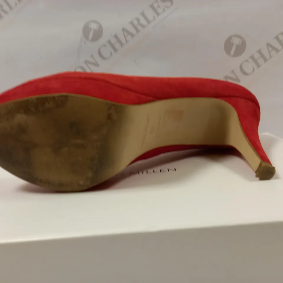 BOXED KAREN MILLEN RED SHOES SIZE 39
