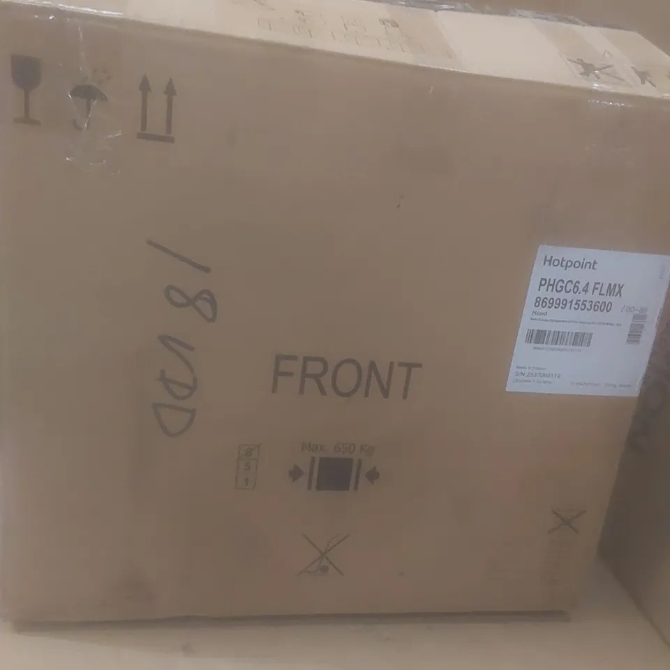 BOXED HOTPOINT COOKER HOOD PHGC6.4 FLMX