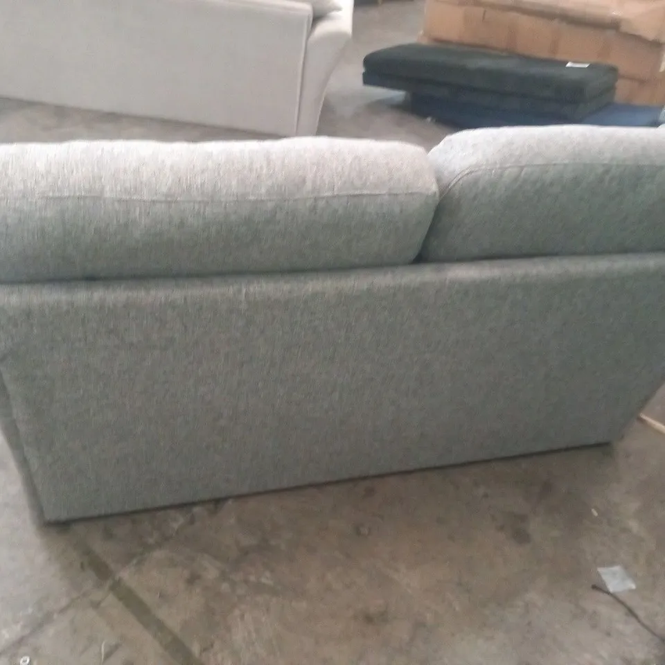 DESIGNER GREY FABRIC TWO SEATER SOFA