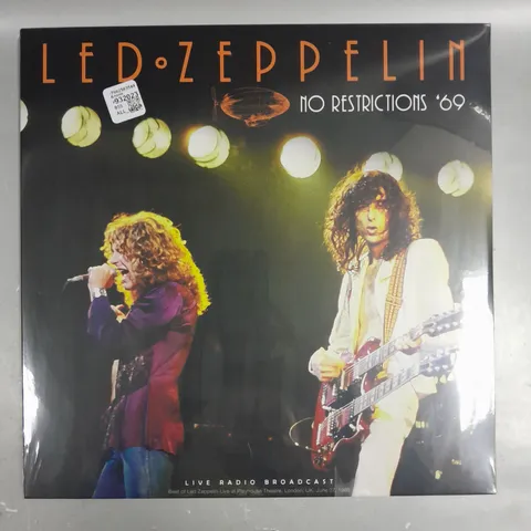 SEALED LED ZEPPELIN NO RESTRICTIONS '69 VINYL 