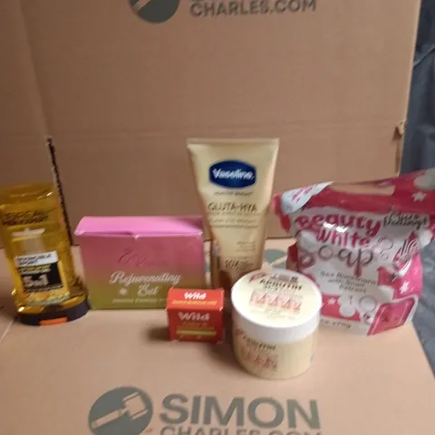 APPROXIMATEY 20 ASSORTED HEALTH AND BEAUTY PRODUCTS TO INCLUDE - L'OREAL MEN EXPERT SHOWER GEL - VASELINE SERUM BURST LOTION AND WILD DEODORANT REFILL