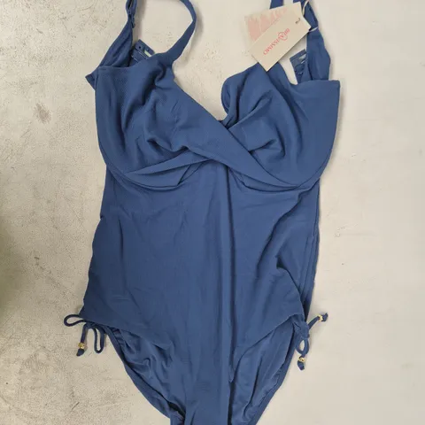 BRAVISSIMO RIO SWIMSUIT IN BLUE SIZE UK 36H