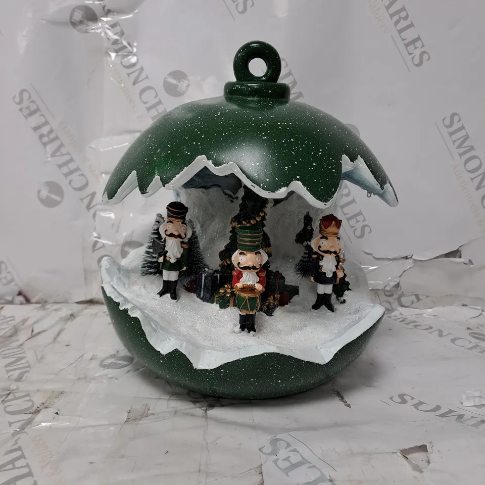 SANTA EXPRESS PRE-LIT SPHERE WITH CHRISTMAS CHARACTER SCENE