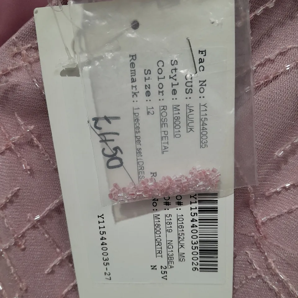 JASMINE LACE DETAIL DRESS IN ROSE PETAL - 12