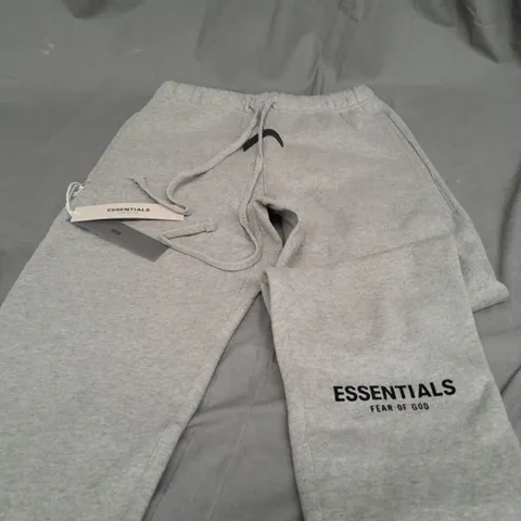 ESSENTAILS LIGHT GREY JOGGERS - XS