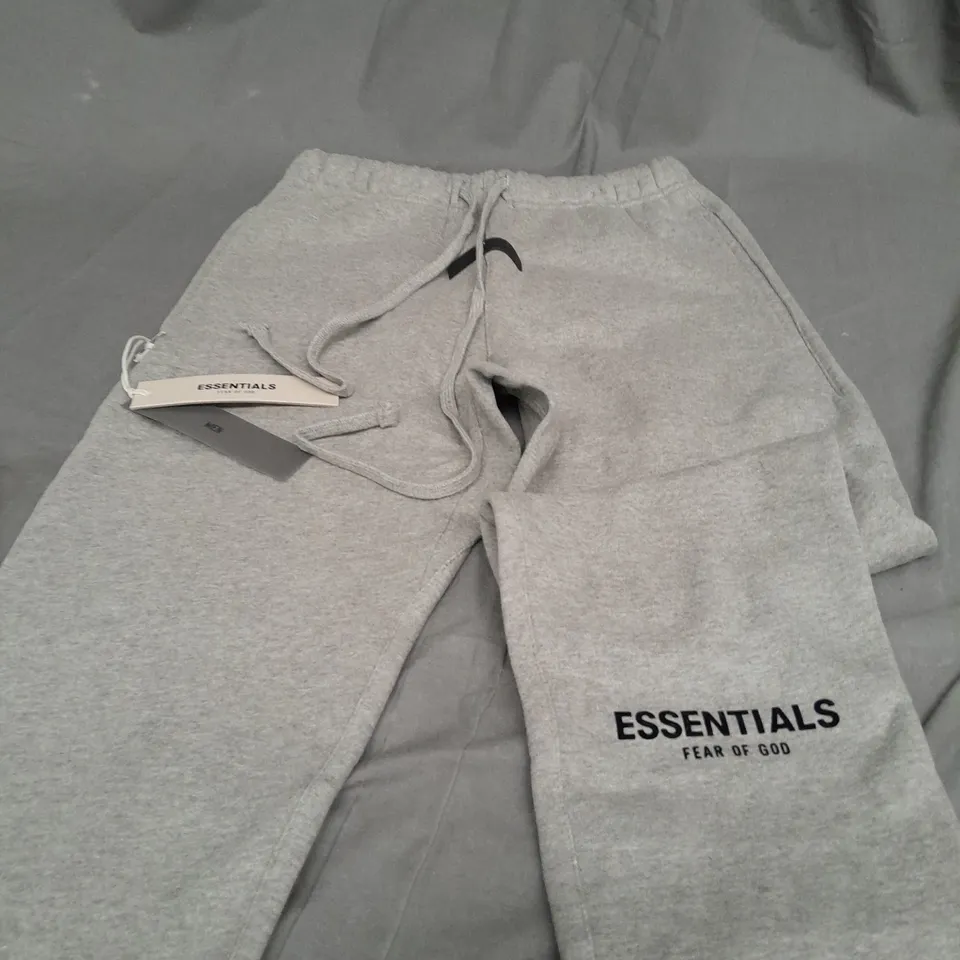 ESSENTAILS LIGHT GREY JOGGERS - XS