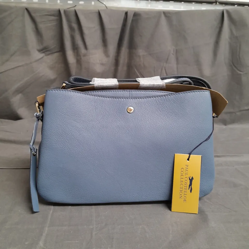 PAUL COSTELLOE KIWI BLUEFIN FAUX LEATHER BAG 