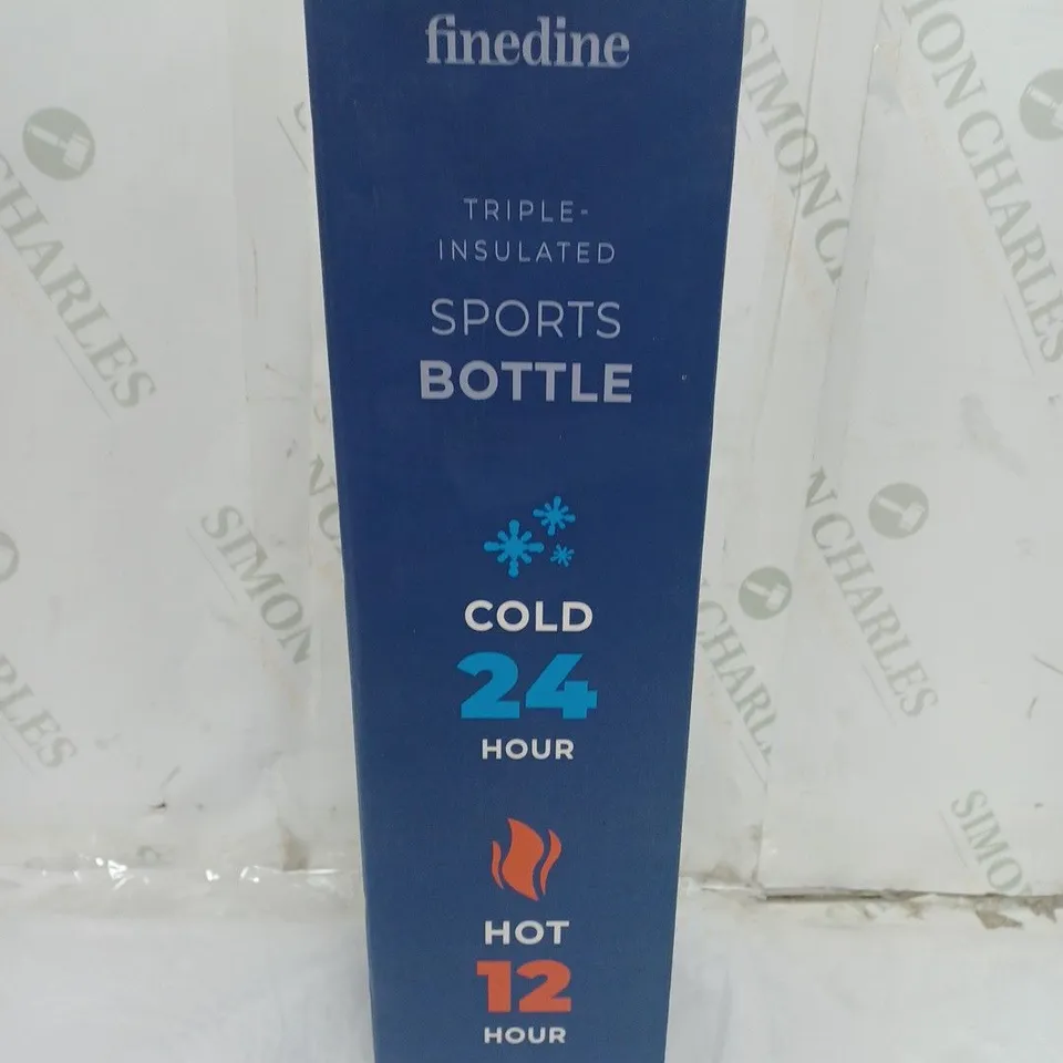 BOXED FINE DINE TRIPLE VACUUM INSULATED SPORTS DRINKING BOTTLE 1180ML