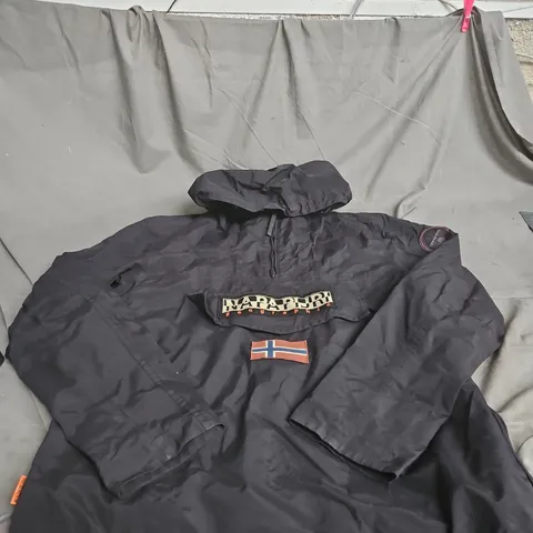 NAPAPIJRI MEN'S JACKET – REGULAR FIT, TAPED SEAMS, BLACK, SIZE L