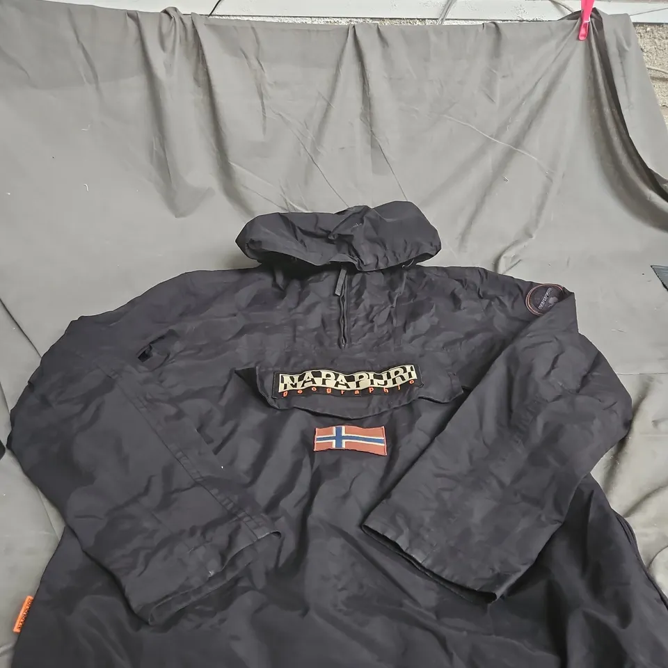 NAPAPIJRI MEN'S JACKET – REGULAR FIT, TAPED SEAMS, BLACK, SIZE L